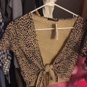 Cheetah Print Crop Top